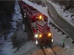 WSOR 4076 passing under Black Bridge Road